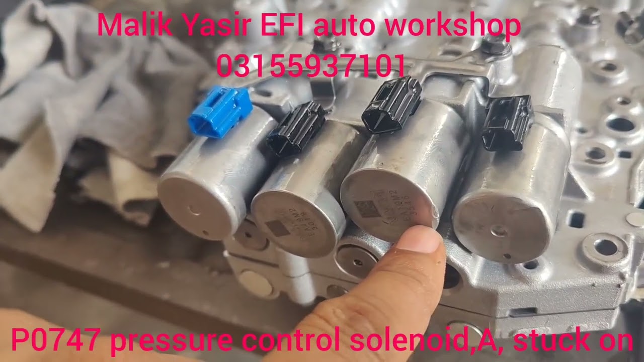 P0747 pressure control solenoid A stock on   WagonR gear problem fix Malik Yasir EFI auto workshop  