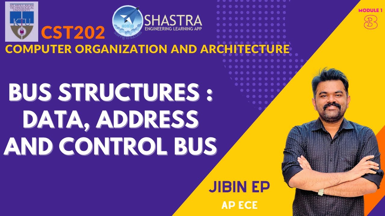 Bus Structures | Data Address &  Control Bus | Computer  Organization and Architecture | CST202| KTU