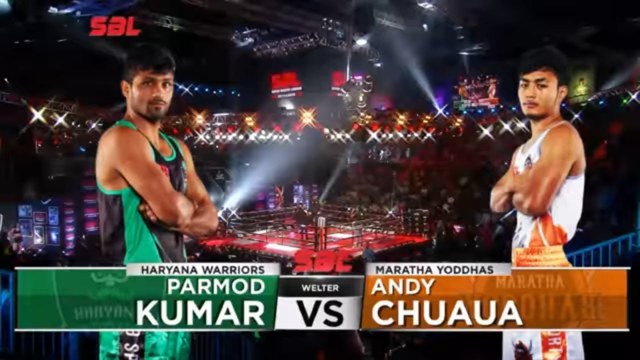 Parmod Kumar v/s Andy Chuaua | Super Boxing League | Haryana Warriors v/s Maratha Yoddhas | SBL