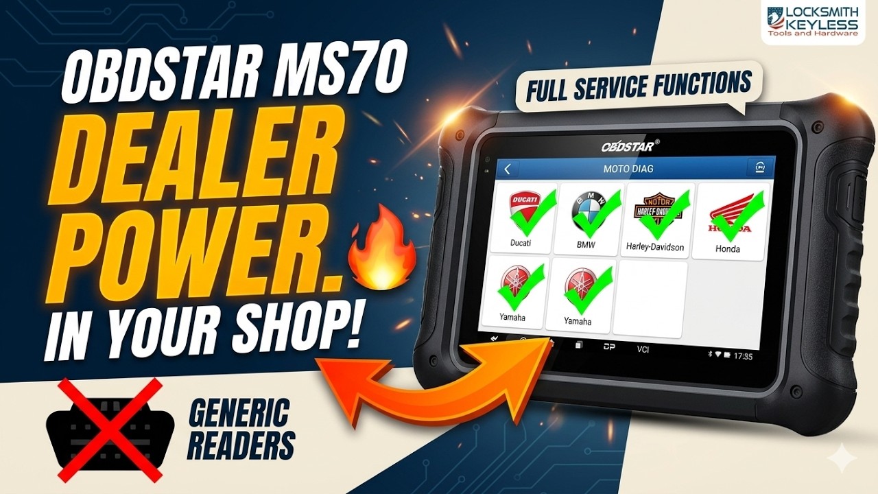 OBDSTAR MS70 Review: Dealer Level Motorcycle Diagnostics for Professional Shops