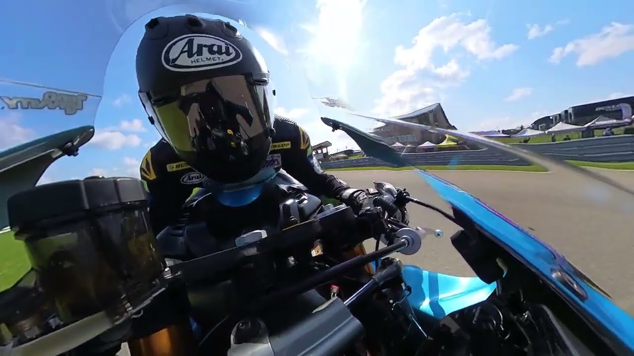 Race On Board With Josh Hayes and Insta360! Fun Motorcycle Footage