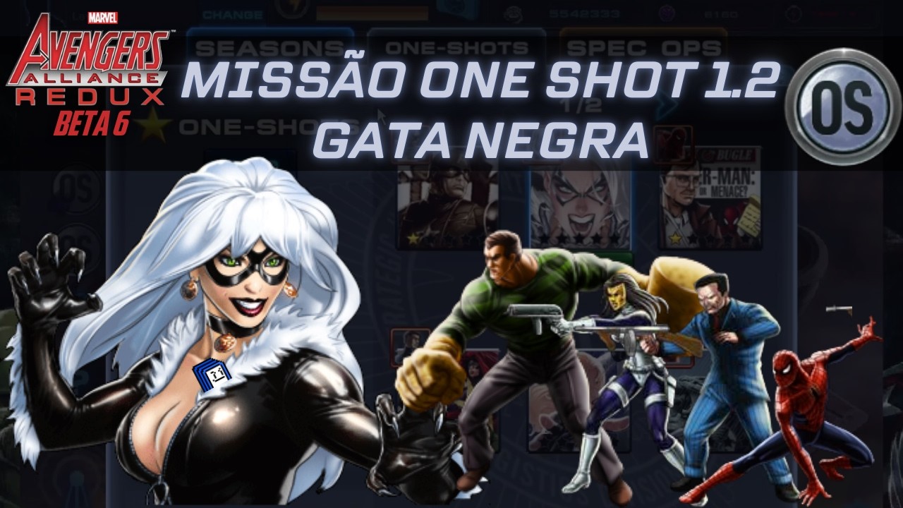 MISSÃO ONE-SHOT 1.2: GATA NEGRA | Marvel Avengers Alliance Redux