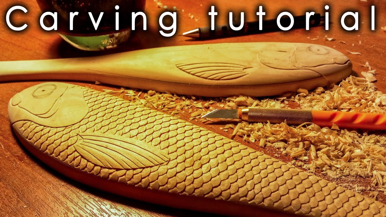 How to carve scales. Detailed carving tutorial.