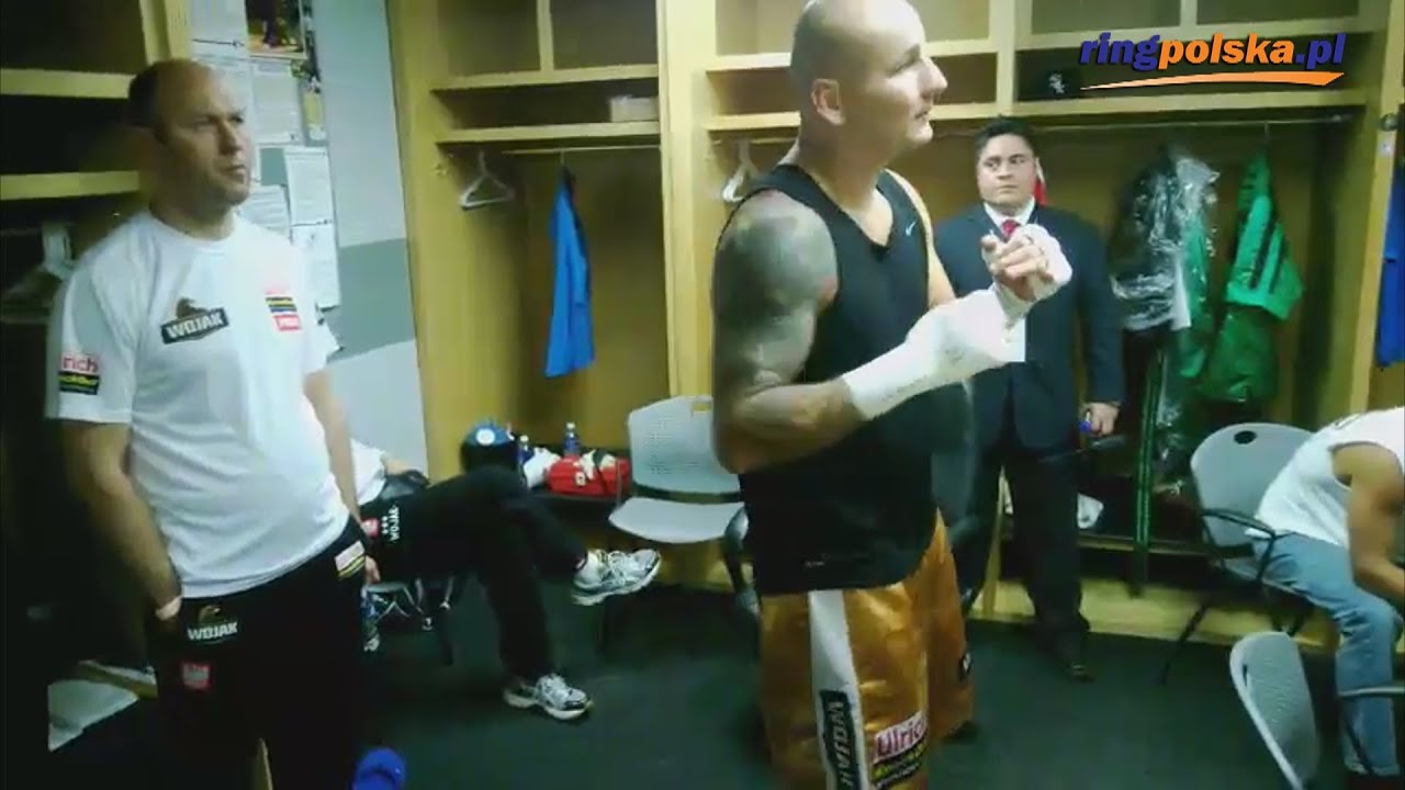 Artur Szpilka - ostatnie minuty w szatni przed rewanżem z Mikem Mollo