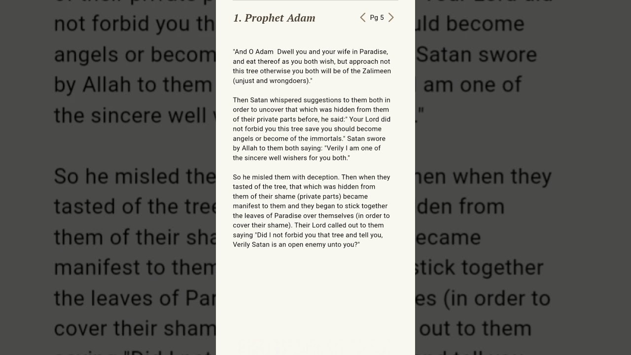 hazrat Adam waqia islami speak 