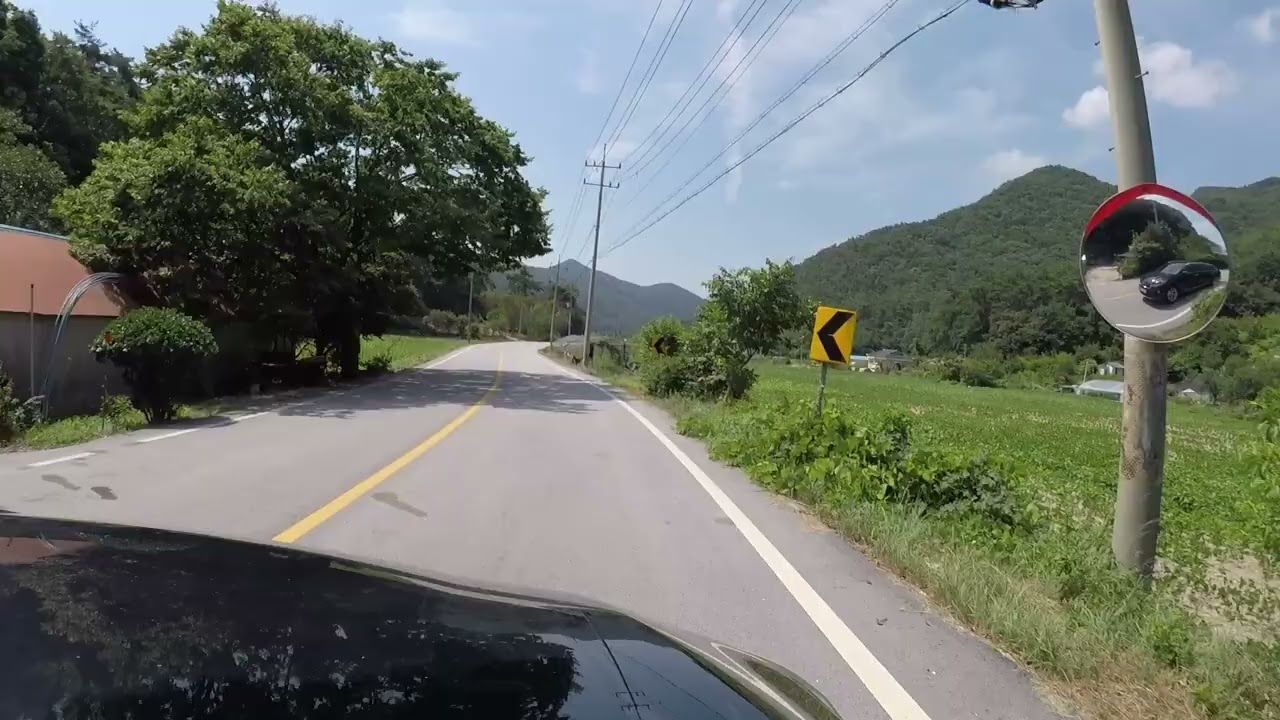 [한여름 드라이브] 전북 부안 내변산로, 매미소리와 함께 조용한 여름 도로를 달리다 🚗🌳