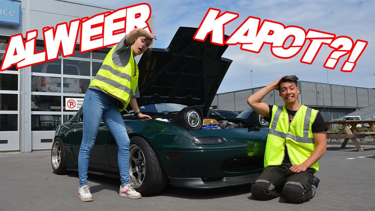 onze MAZDA MX5 liet ons in de STEEK // AUTO WEER KAPOT