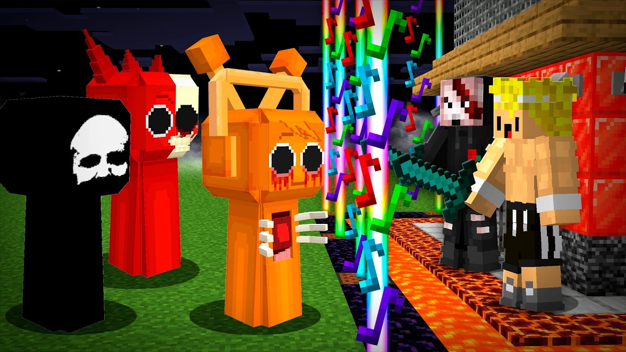 Sprunkis de Terror vs BASE SEGURA en Minecraft