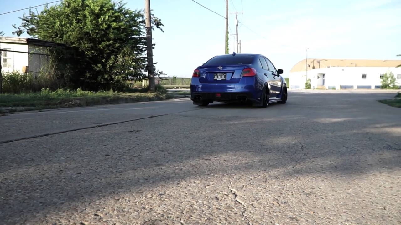 SLAMMED 2015 Subaru WRX on Work Meisters