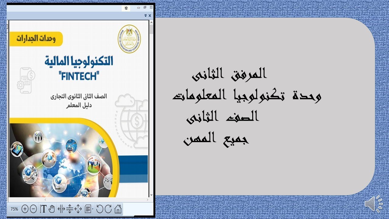 المرفق  الثانى  التكنولوجيا المالية