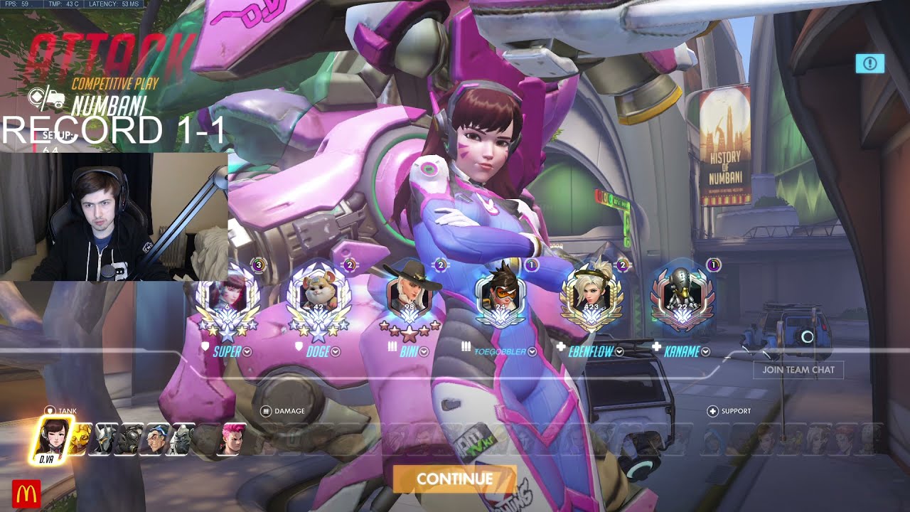 SUPER D.VA GAMEPLAY OVERWATCH SEASON 31 TOP 500