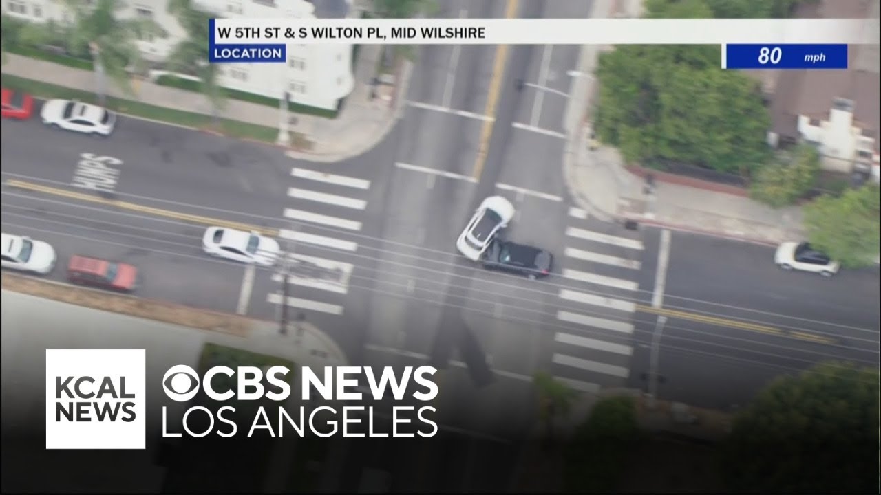 Suspect crashes into innocent driver during high-speed pursuit in Koreatown