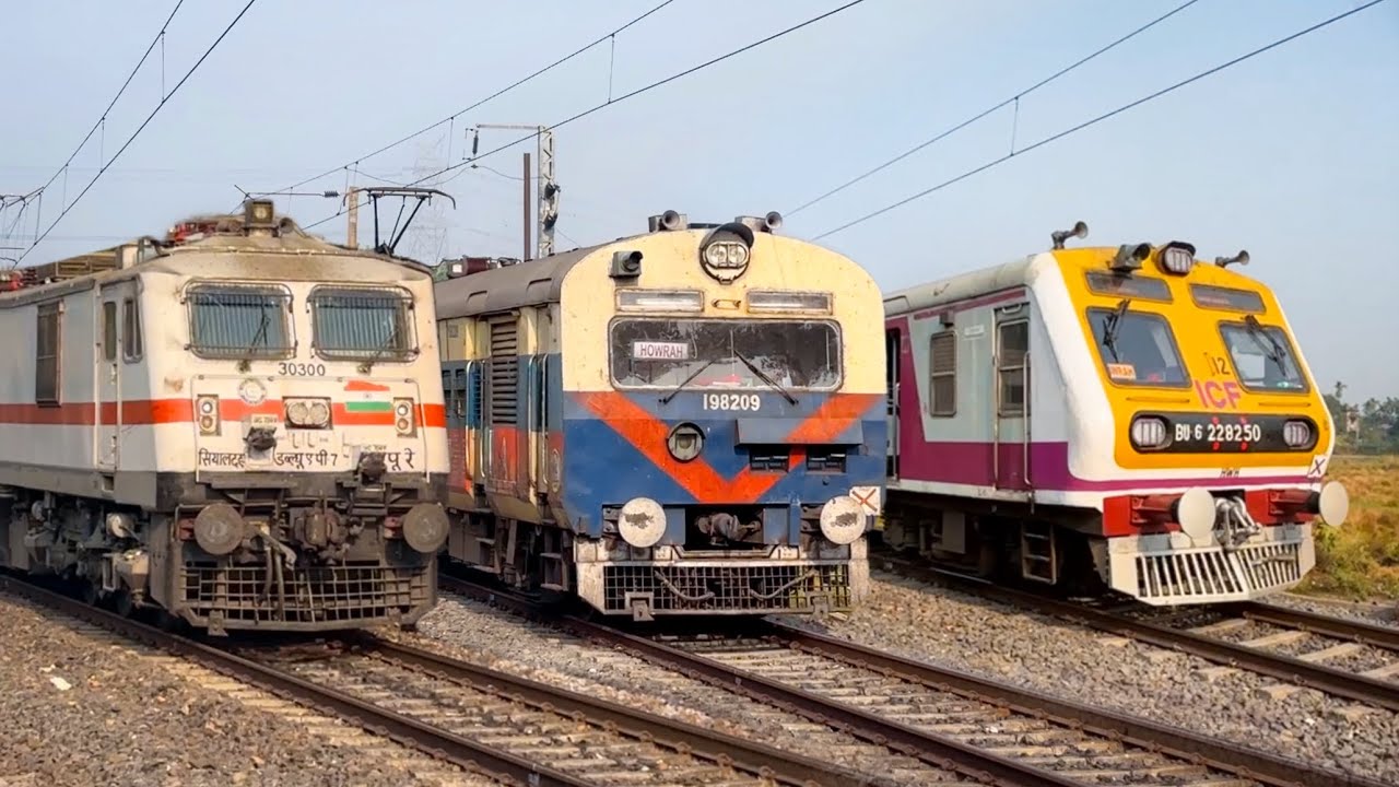 [10 in 1] Special Edition Route Diverted EMU + MEMU + Express Trains Spotting!