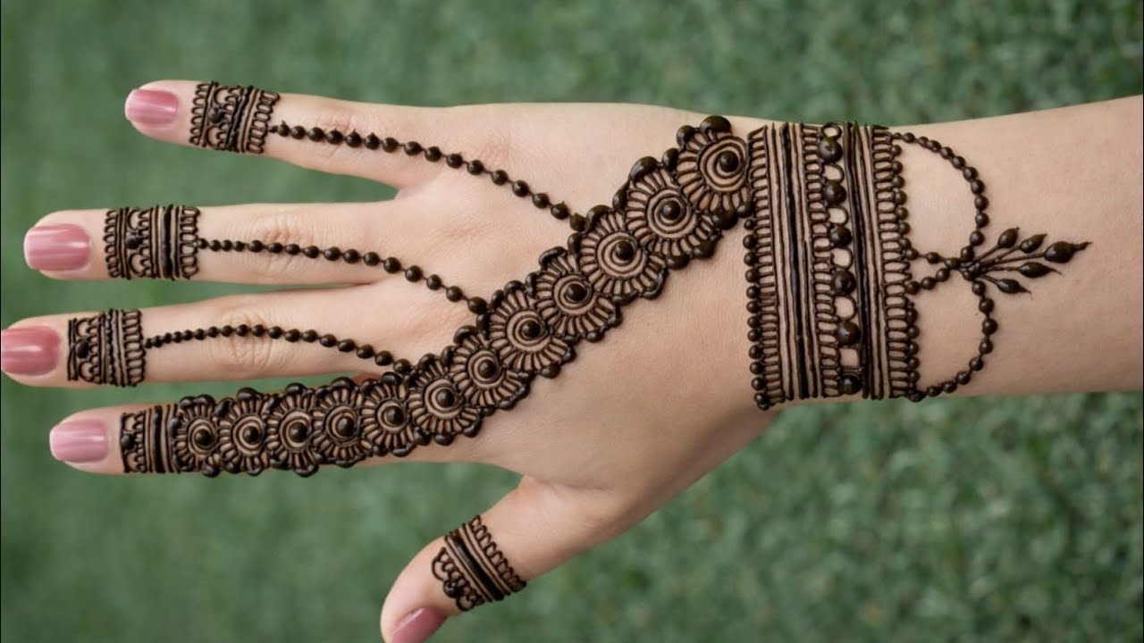 Welcome to my live Back hand mehendi design