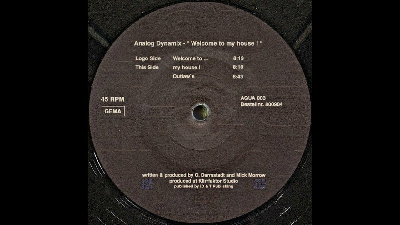 Analog Dynamix – Welcome To... 1995 (Acid, Hard Trance)