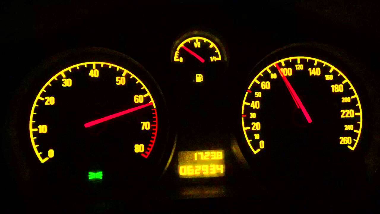 Opel Astra H 1.6 115 hp 30-160 km/h Acceleration (2.Gear) 2cr