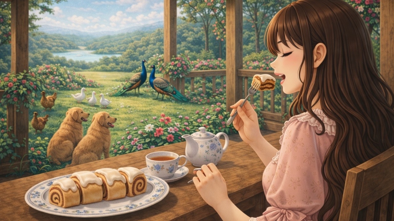 A Peaceful Day in the Countryside 🌸 A Girl’s Vintage Quiet Life | Ghibli Style ASMR