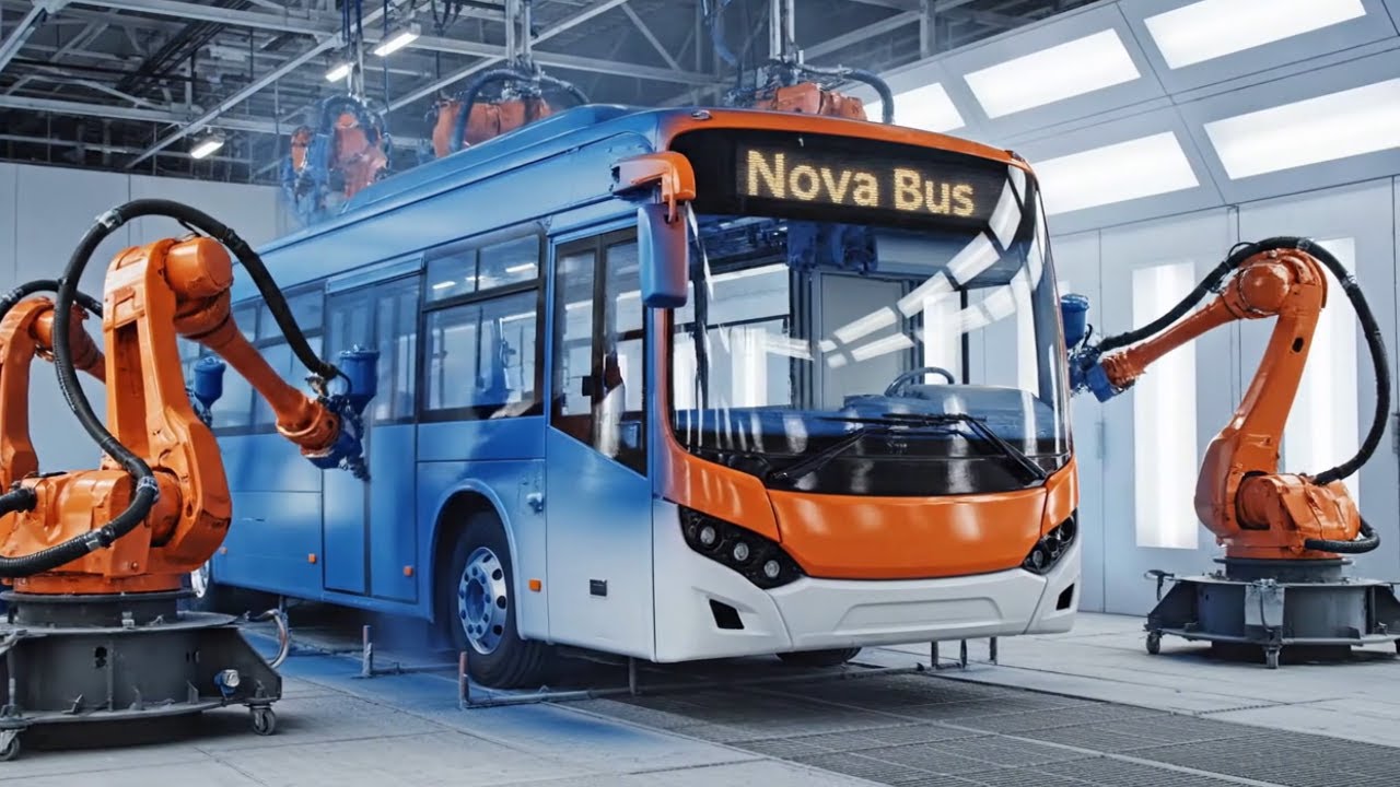 “How Nova Buses Are Made | Inside the Mega Bus Manufacturing Factory”