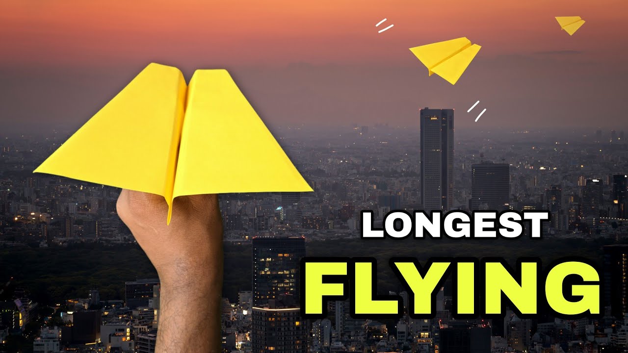 boomerang plane (Longest Fly), how to make new flying boomerang,  origami paper plane, make easy