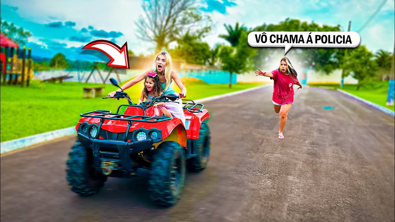 PEGAMOS O QUADRICICLO DA LARISSA E ELA CHAMOU A POLÍCIA!
