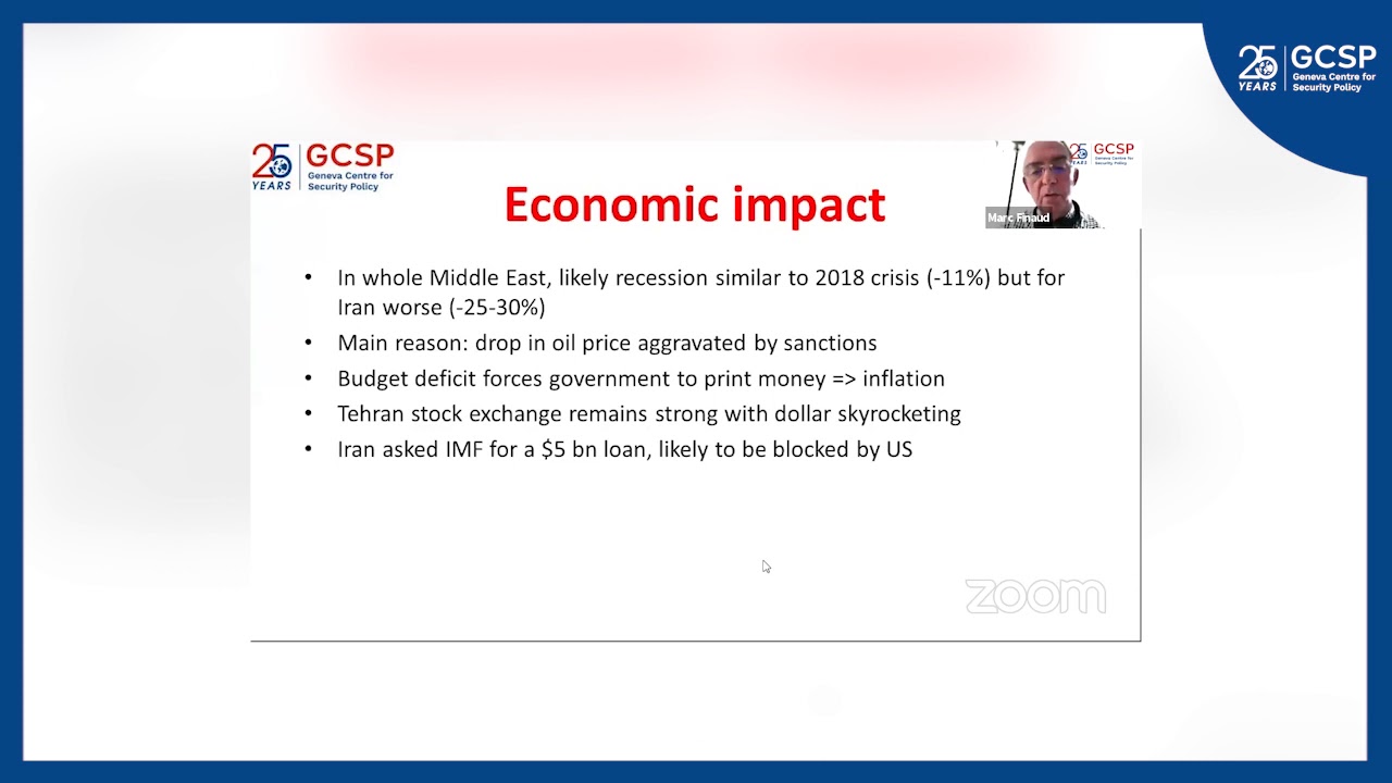 Iran and COVID-19: Mr Marc Finaud
