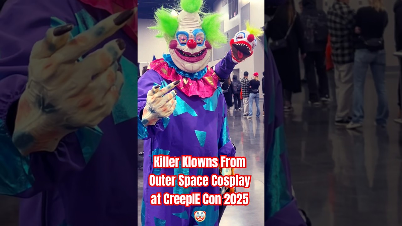 Killer Klowns From Outer Space Cosplay at CreepIE Con 2025 🤡 #killerklownsfromouterspace #cosplay