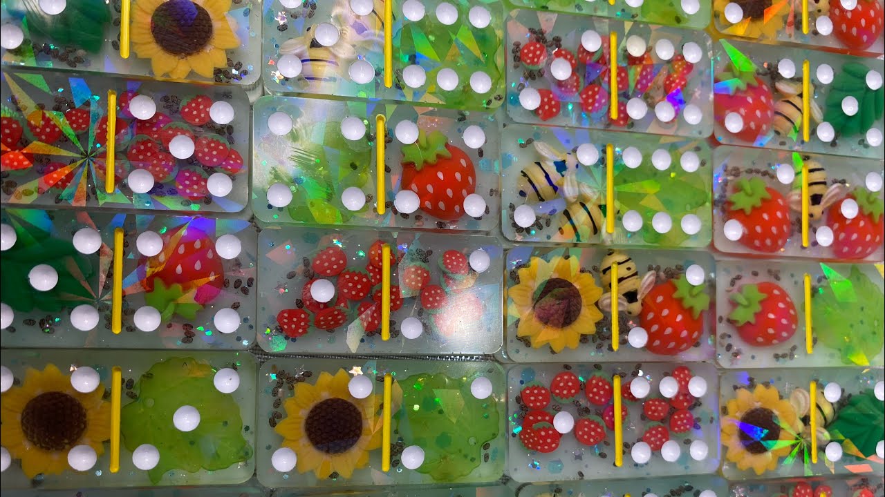 Resin Holographic Dominos