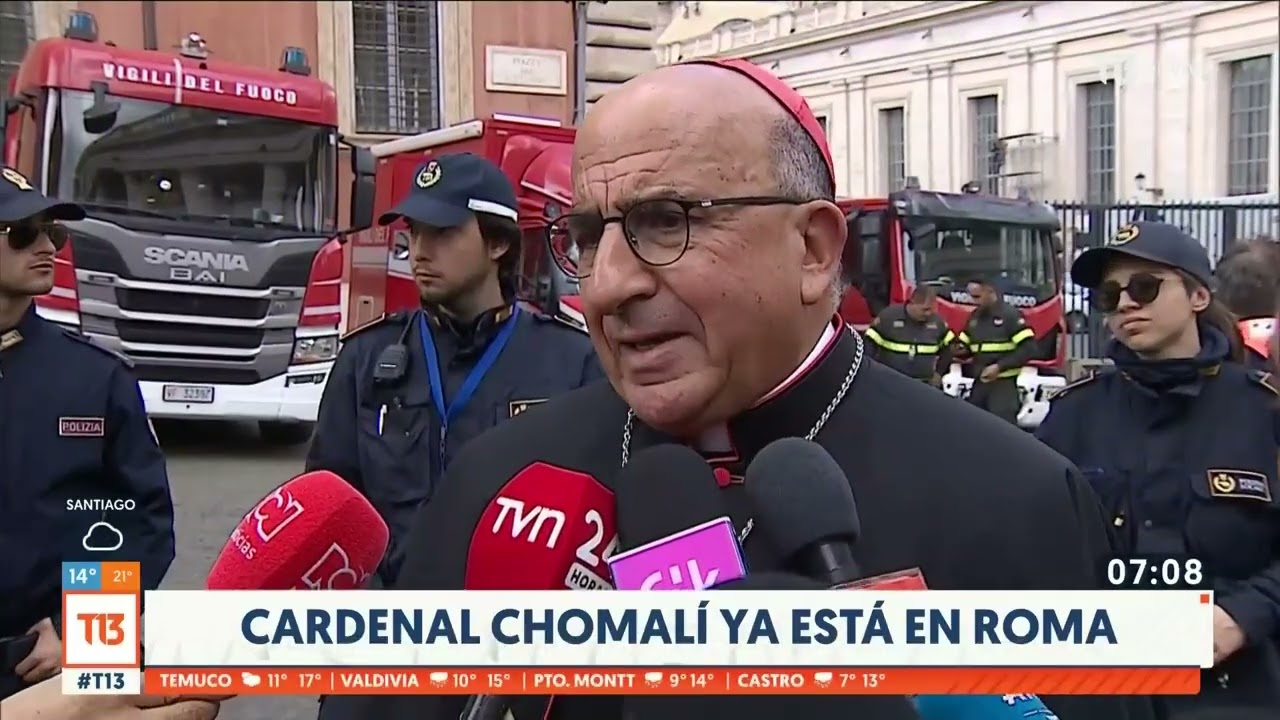 Cardenal Chomalí ya está en Roma para próximo cónclave
