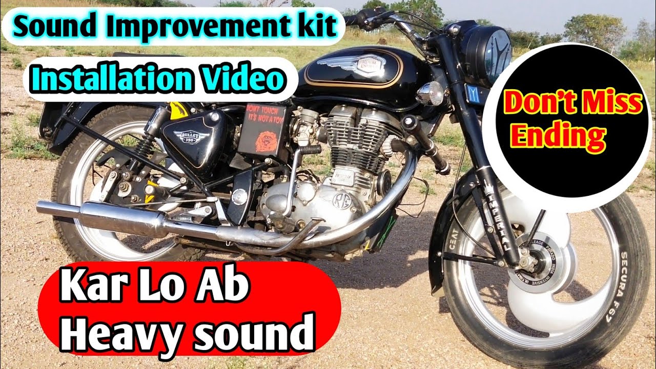 Sound Improvement kit Installation ( Full Process ) Bullet Bike