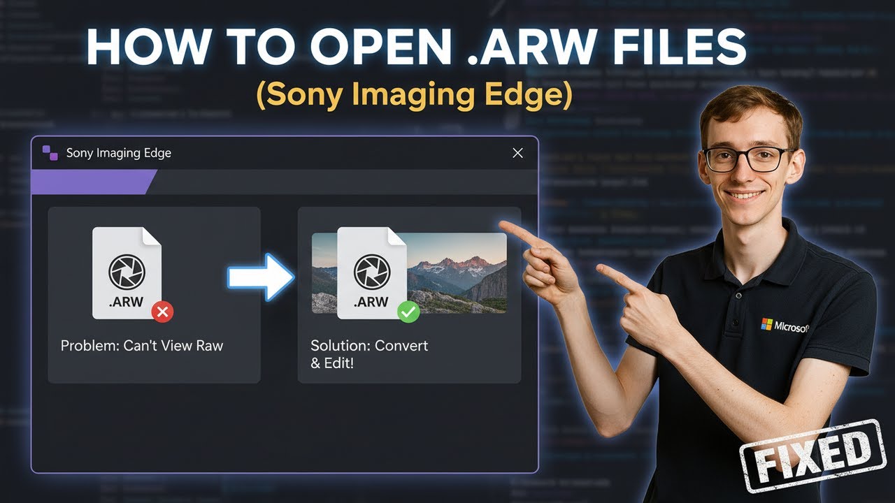 How to Open ARW Files (Sony Imaging Edge)