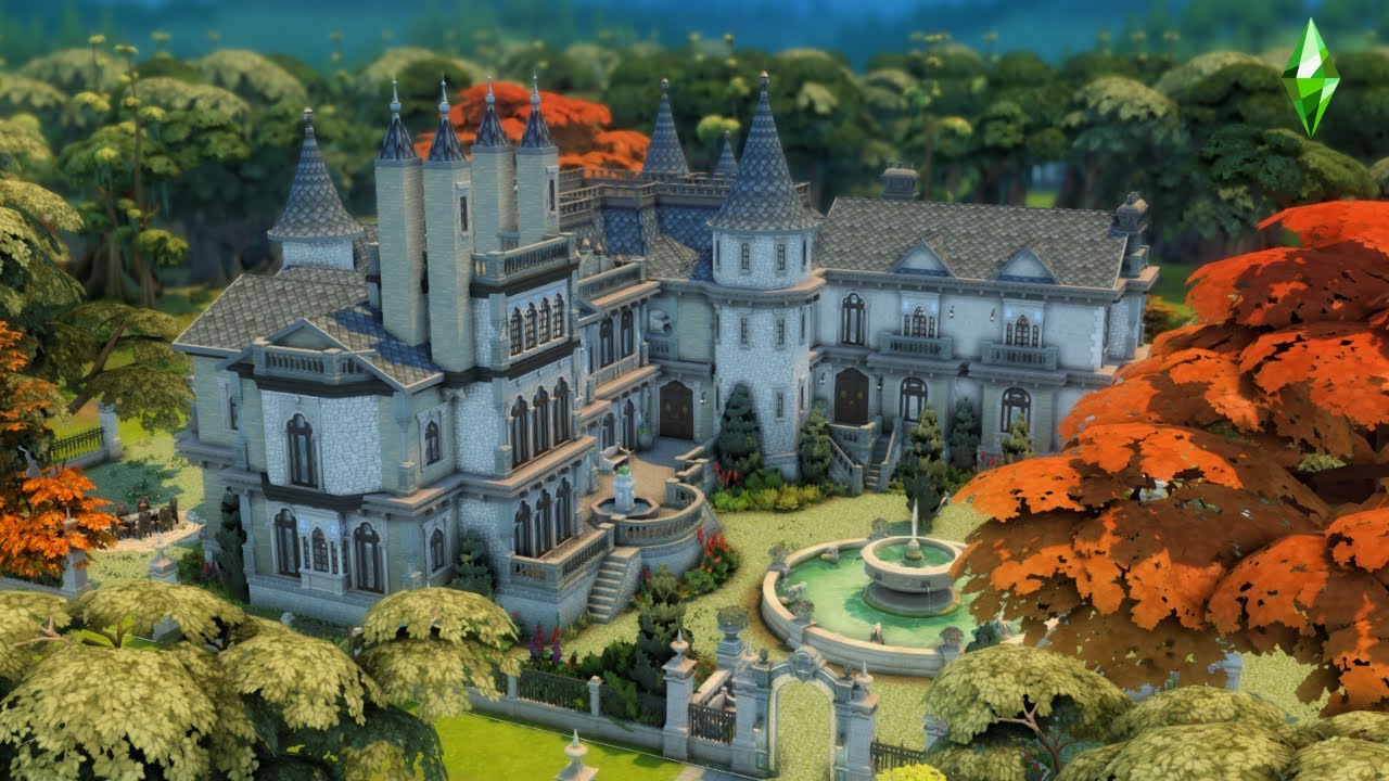 Ravencrest Castle🏛️|| The Sims 4 Life & Death Speed Build || Tray Files || No CC