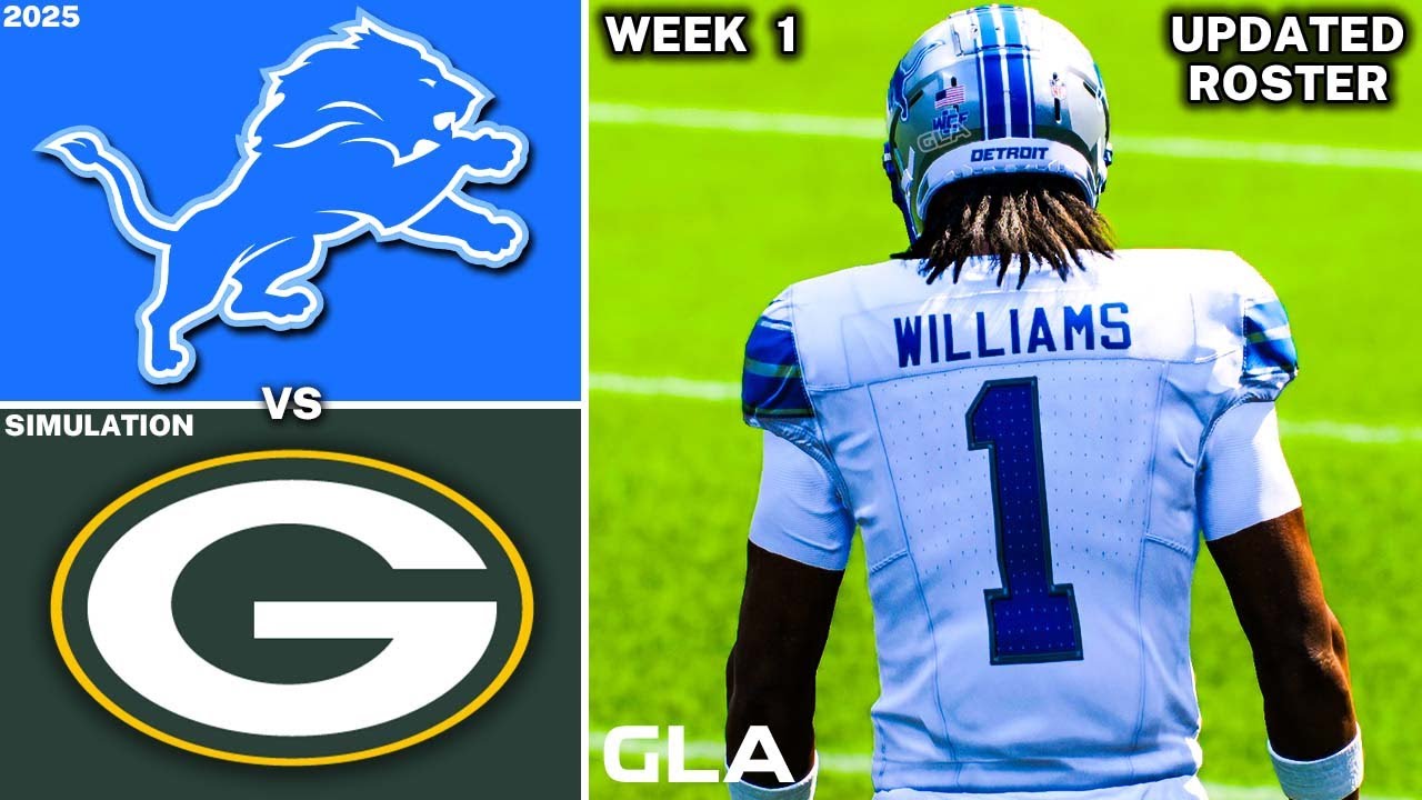 Lions vs. Packers | Week 1 Simulation | 2025 - 2026 Updated Rosters | Madden 25 PS5