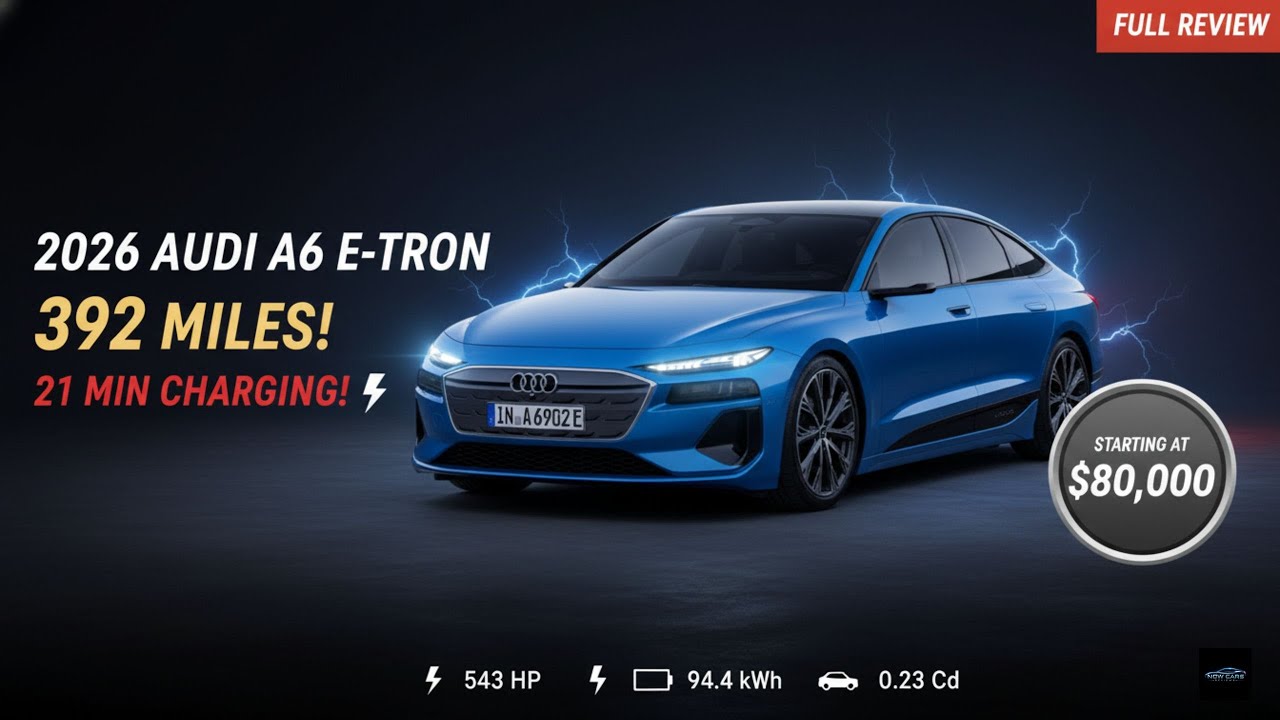 2026 Audi A6 E-tron Complete Review | 392 Miles Range, 543HP, | Best Electric Luxury Sedan