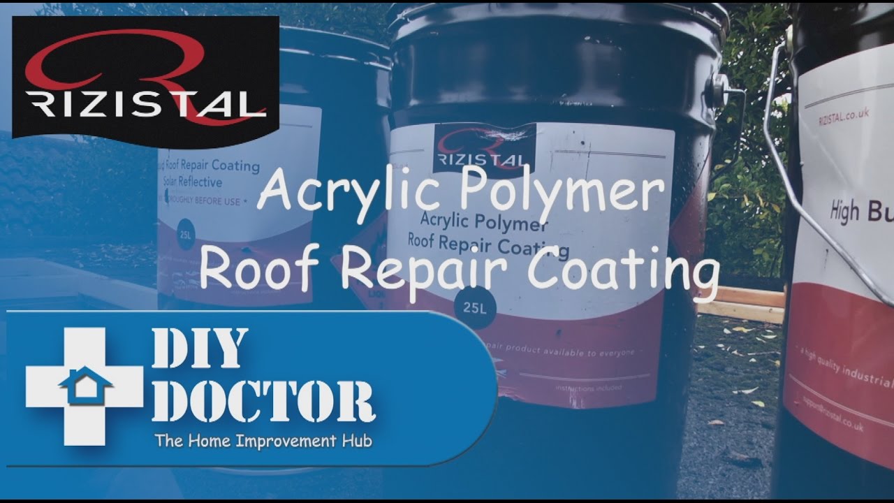 Flat and Felt roof repairs with Rizistal Acrylic Polymer Roof Repair Coating