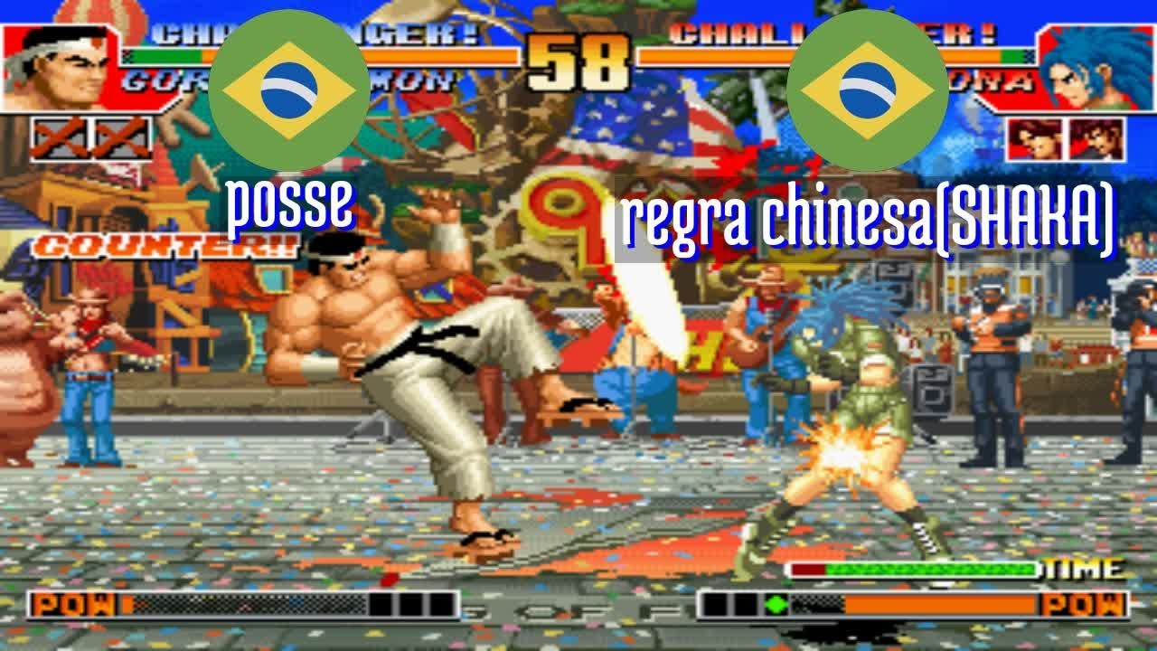 FT5 @kof97: posse (BR) vs regra chinesa(SHAKA) (BR) [King of Fighters 97 Fightcade] Feb 16