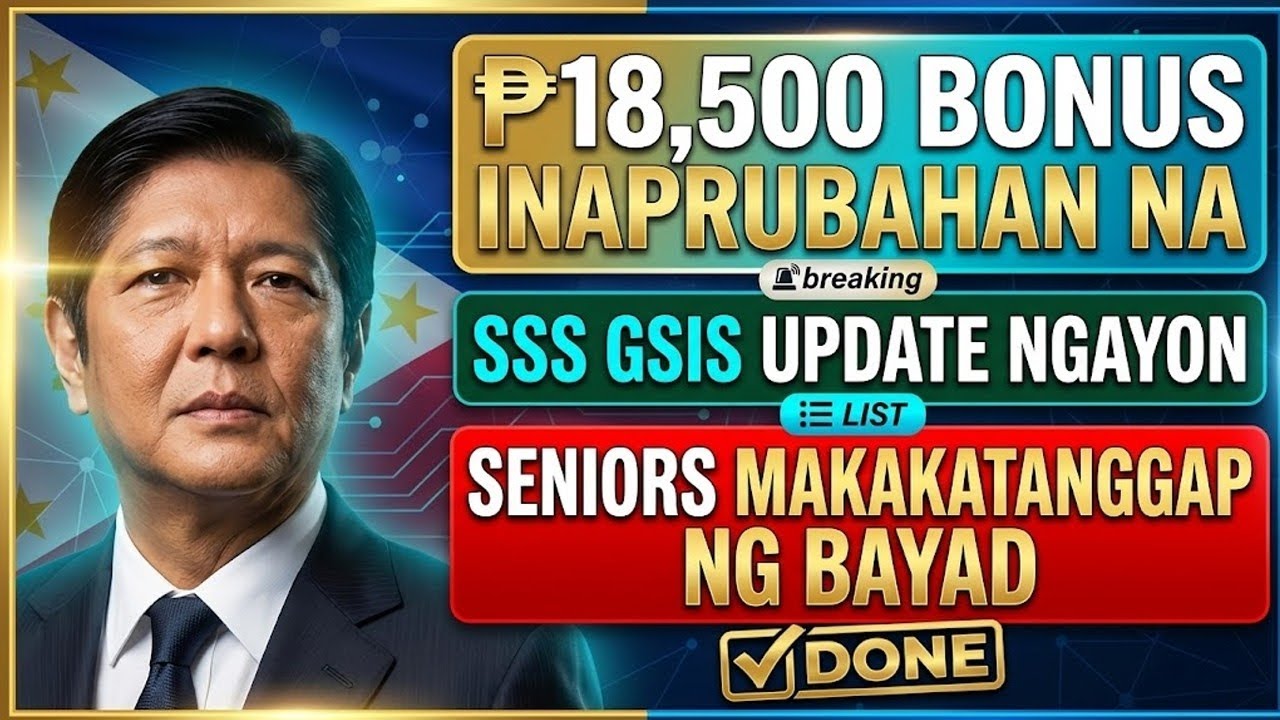 ₱18,500 BONUS SA SSS & GSIS SENIORS? BIGLAANG APRUBA NGAYONG APRIL 2026!