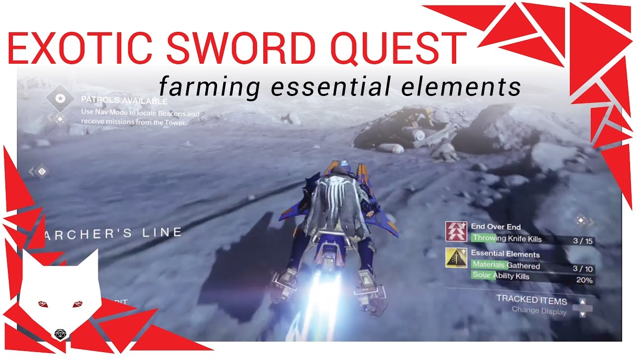 Destiny Exotic Sword Quest - A Sword Reforged: Essential Elements [RazeLighter] [Soliton flares]