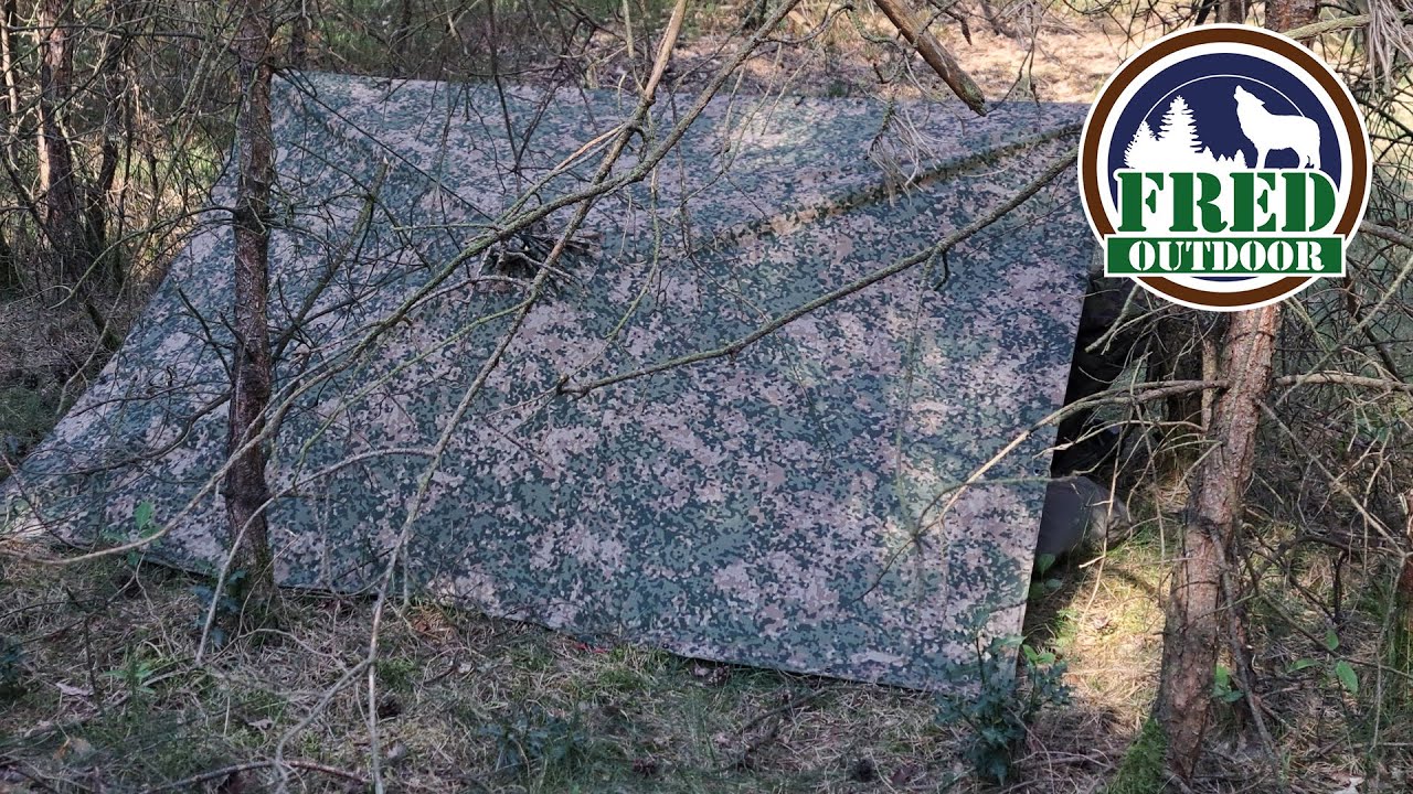 Dutch Army Poncho (NFP) Wild Camp! 🏕🇳🇱