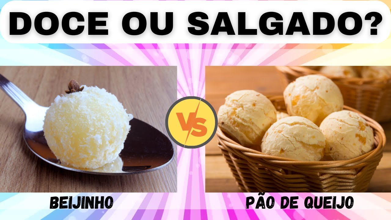 O QUE VOCÊ PREFERE? l DOCES OU SALGADOS l Jogo das Escolhas l Canal Pergunta e Curiosidades