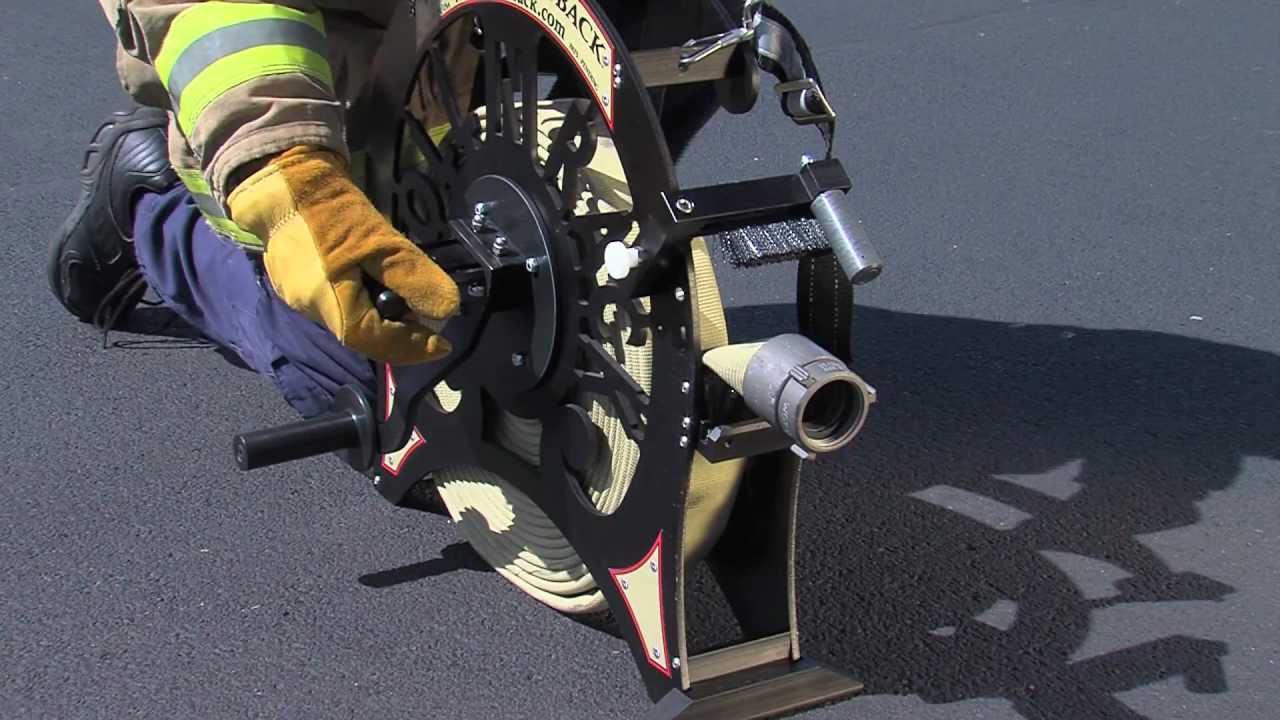 RollNRack FASTBACK fire hose roller - Operation - RollNRack System