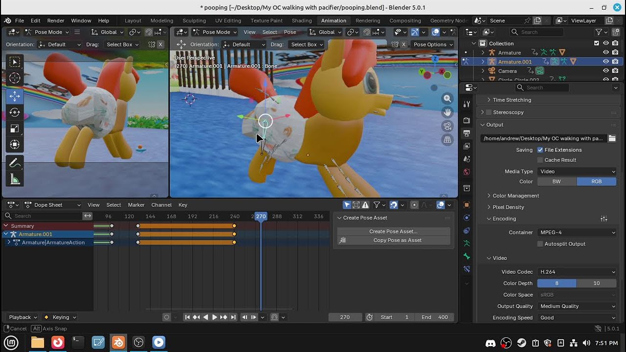Adding bones to my pony models