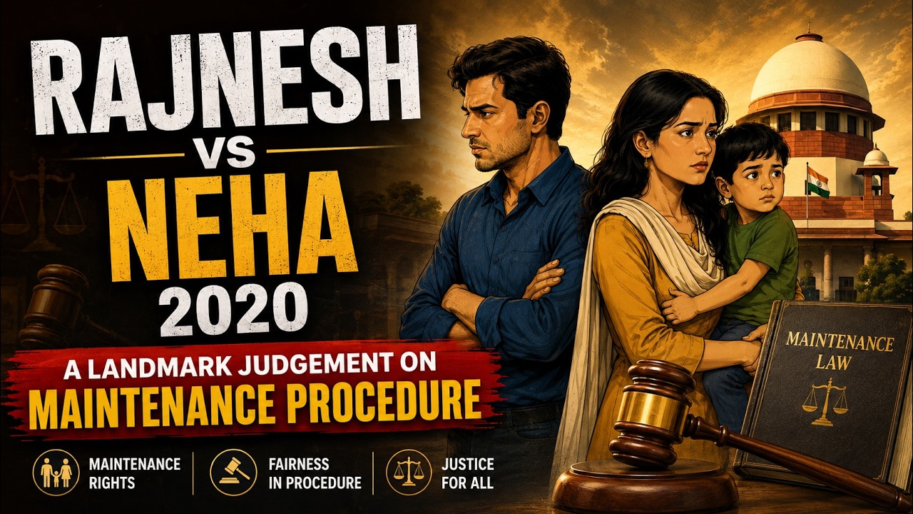 RAJNESH vs NEHA 2020 &ldquo;LANDMARK JUDGMENT ON MAINTENANCE&rdquo; | Move Law Academy, Ahmedabad