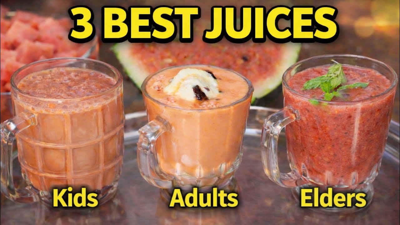 ఒక Watermelon ఉంటే చాలు 🍉 3 రకాల Summer Drinks | Sugar లేకుండా Healthy Recipes