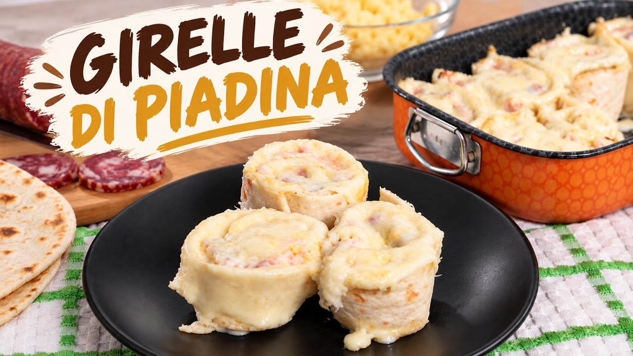 Girelle di Piadina/ Aperitivo/Antipasto di Piadina Prosciutto e Formaggio #fingerfood #tasty #yummy