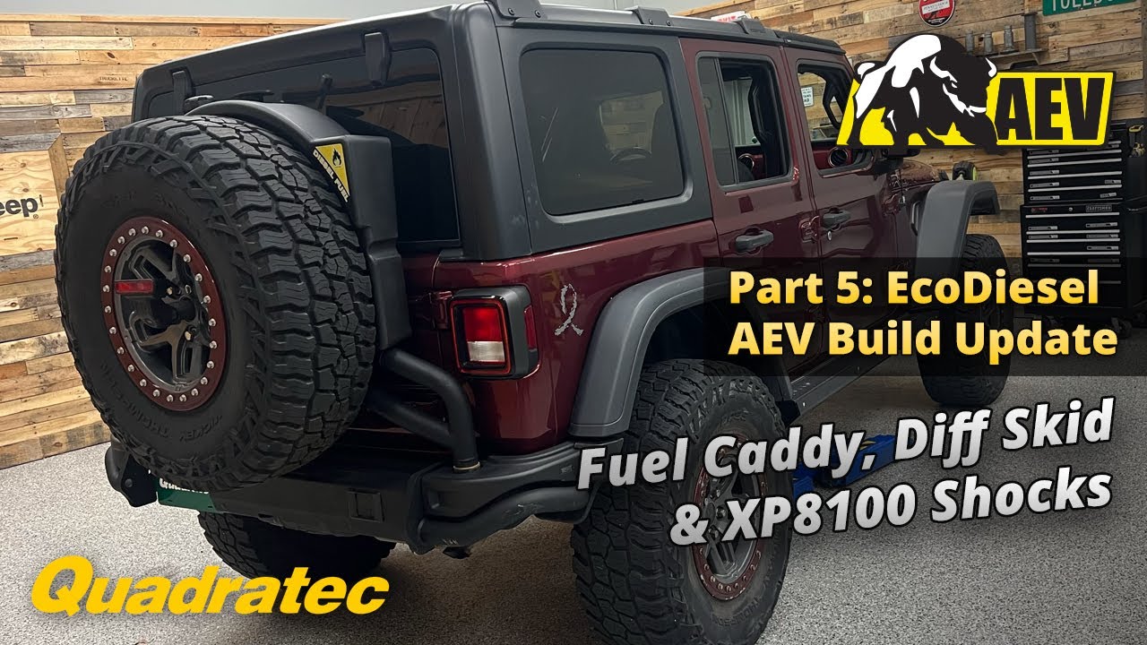 AEV Fuel Caddy, Diff Skids & Bilstein XP8100 Shocks - Matt's AEV Equipped Wrangler Update