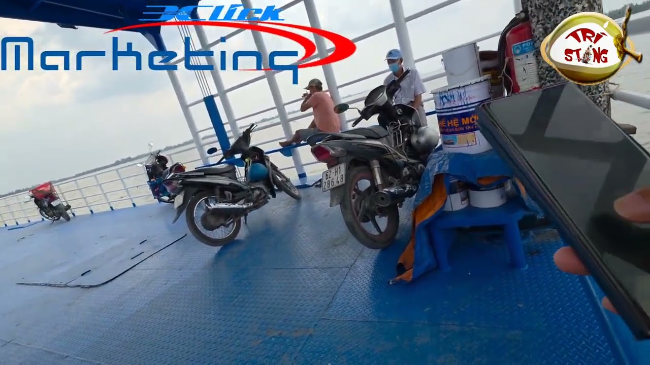 BẾN ĐÒ CỒN TÀU TAM HIỆP HOÀ ĐỊNH CHỢ GẠO TIỀN GIANG QUA BẾN PHÀ HOÀ ĐỊNH TAM HIỆP BÌNH ĐẠI BẾNTRE VN