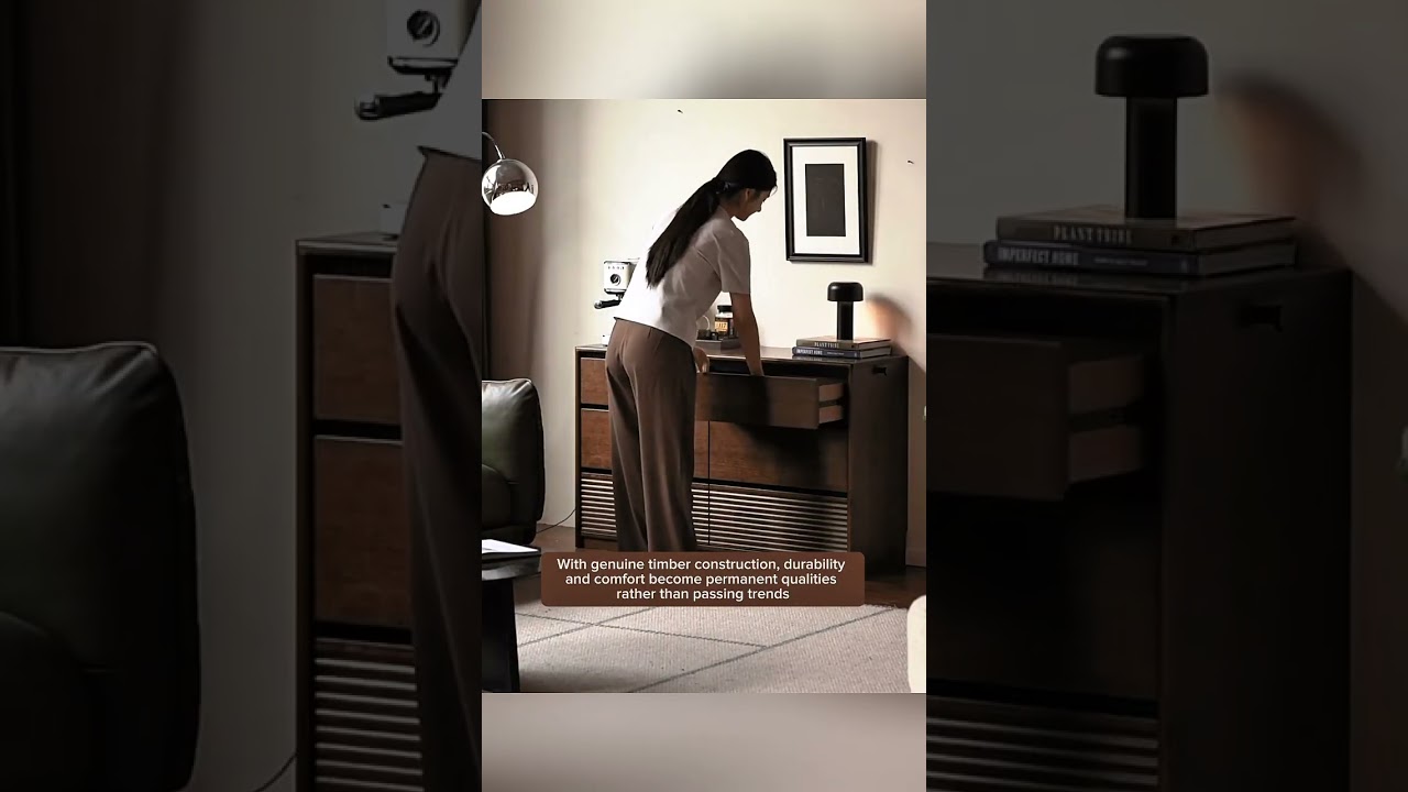 Solid Wood Walnut Dresser for a Calm, Organized, and Refined Bedroom #dresser #cabinet #bed