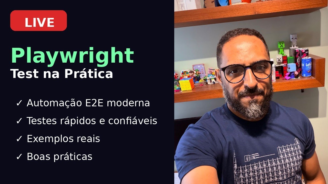 🚀 Live - Hoje Playwright Test na Prática 🚀 | Automação E2E Moderna do Zero