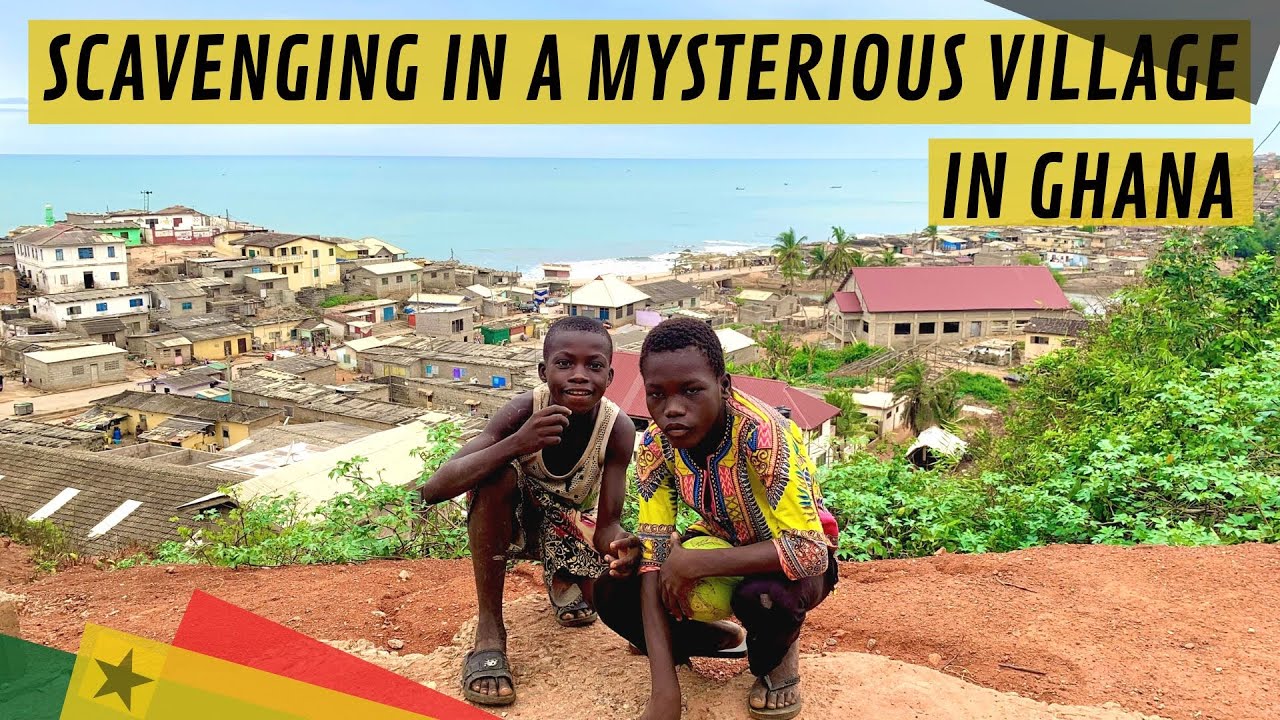 Scavenging and exploring the mysterious village of Ekon in Ghana // Ghana Tour