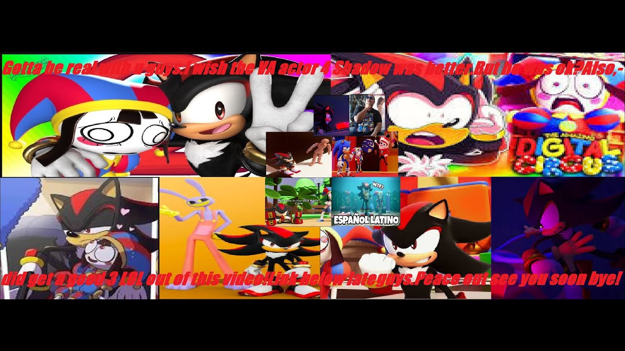 Shadow the Hedgehog in TheAmazing Digital Circus series byJaypig.funny fast reaction review segment!